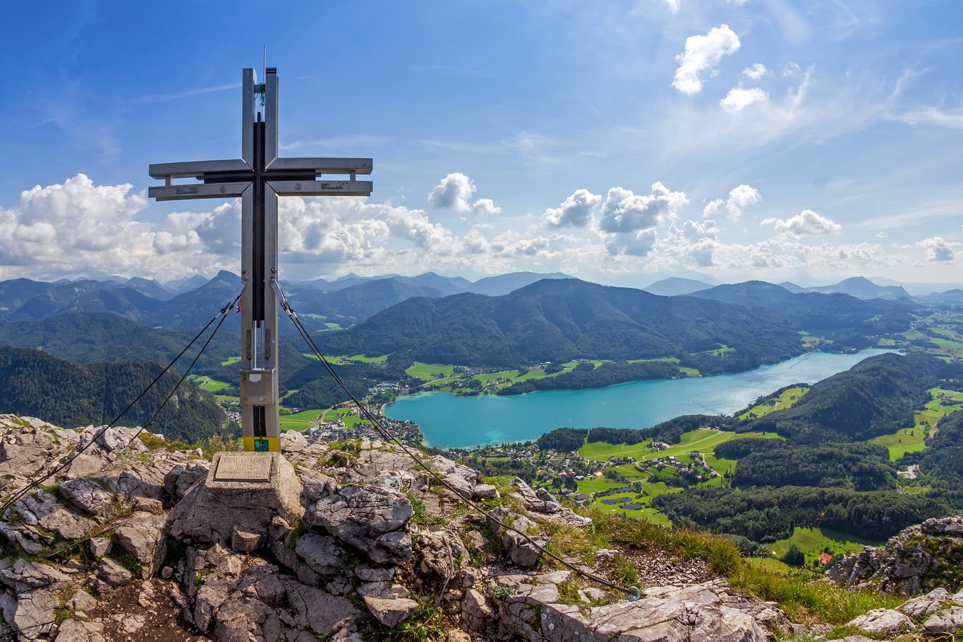 Salzburg und die umliegende Landschaft